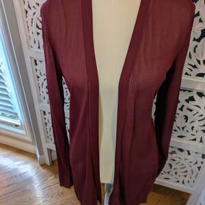 White House Black Market Red Cardigan Sweater NWT Sz S